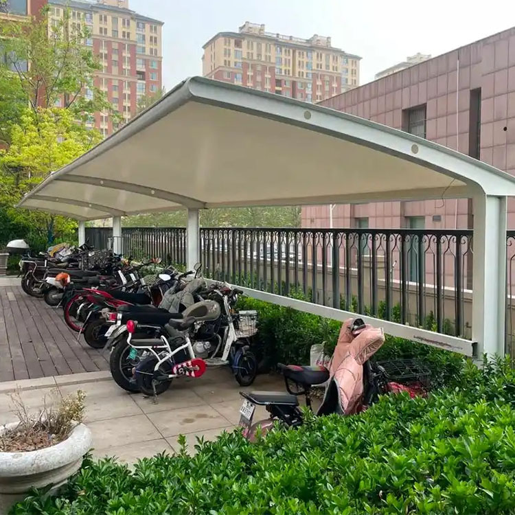 富川膜结构电动车棚